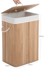 Cesto porta biancheria GUS marrone