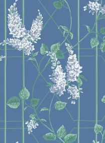 Cole & Son Carta da parati Wisteria - Powder Blue/ Jade