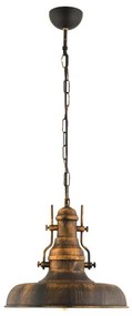 Lampadario a sospensione con catena 1xE27/40W/230V bronzo