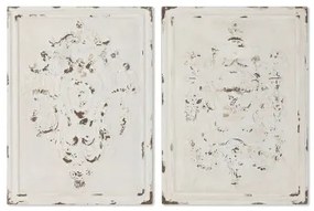 Decorazione da Parete Home ESPRIT Bianco Neoclassico Decapaggio 58 x 4,5 x 78 cm (2 Unità)