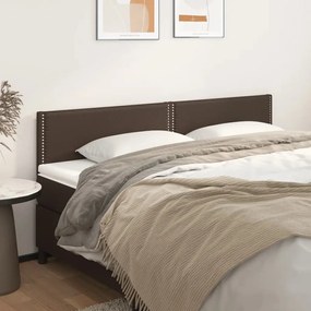 Testiera 2 Pz Marrone 90x5x78/88 Cm İn Similpelle /