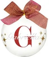 Pallina natale con nome Gabriella 10cm