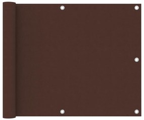 Paravento Da Balcone Marrone 75x500 Cm İn Tessuto Oxford /