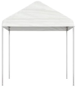 Gazebo con Tetto Bianco 2,28x2,23x2,69 m in Polietilene