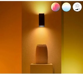 WiZ -LED RGBW Applique dimmerabile UP&DOWN 2xGU10/4,7W/230V Wi-Fi CRI 90 nero