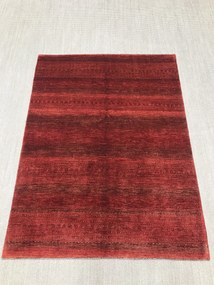 Loribaft Tappeto 150 x 190 Rosso (Iran) Annodato A Mano
