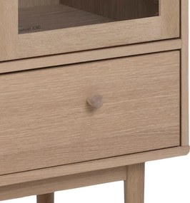 Vetrina in rovere 80x145 cm Aston - Actona