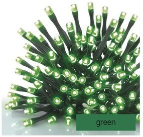 Catena LED natalizia da esterno 100xLED/10m IP44 verde