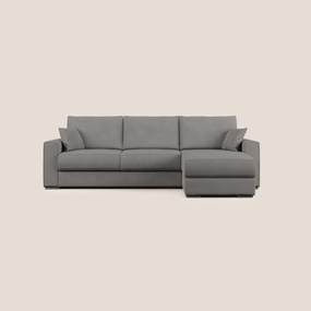 Dream Divano letto angolare in microfibra effetto pelle smacchiabile T15 antracite