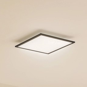 Pannello LED Lindby Enhife, nero, 39,5x39,5 cm