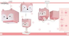 Dalber 64587 - Lampadario per bambini LITTLE FOX 3xE27/60W/230V