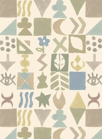 GP & J Baker Carta da parati Potato Print - Sage