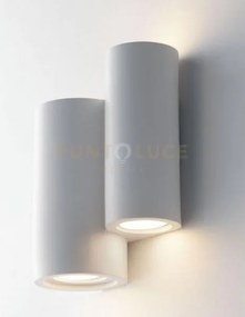 Applique a parete banjie bianca 4 luci attacco gu10 16x16x21cm in g...