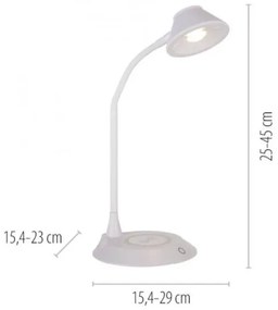 JUST LIGHT. 14414-16 - Lampada da tavolo dimmerabile a LED ricaricabile PUCKI LED/4,5W/230V bianco