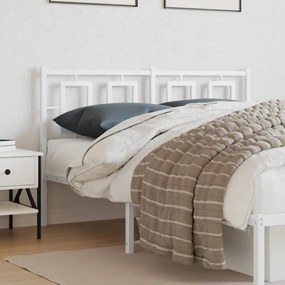 Testiera İn Metallo Bianco 135 Cm /