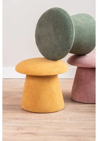 Sgabello in velluto rosa chiaro Mushroom - Leitmotiv
