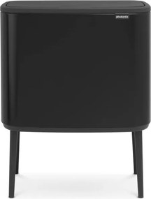 Cestino per la spazzatura in acciaio in nero opaco per raccolta differenziata/touch 33 l Bo Touch Bin – Brabantia