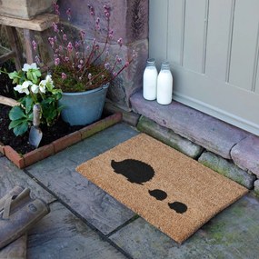 Zerbino in fibra di cocco 40x60 cm Hedgehog Family - Artsy Doormats