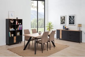 Tavolo da pranzo con piano in rovere 90x160 cm Texas - Marckeric