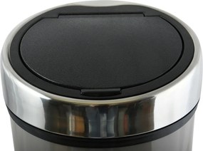 Cestino per la spazzatura grigio tortora in acciaio touch 30 l – MSV