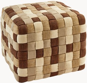 Pouf da giardino tessuto a mano Braided