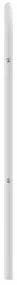 Testiera in metallo bianco 120 cm