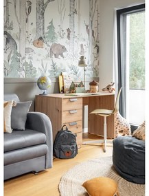 Divano grigio chiaro allungabile e rivestimento in velluto 130 cm Ario – ELTAP