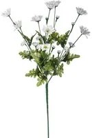 Set 8 Mazzetto di Margherita Composta da 4 Fiori Artificiali Altezza67 cm Bianco