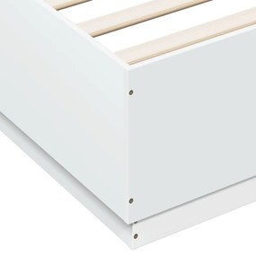 Giroletto con Luci LED Bianco 200x200 cm in Legno Multistrato