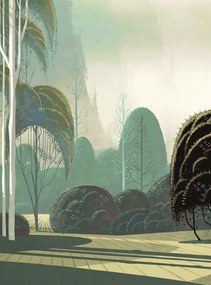 Arte International Carta da parati panoramica Le Jardin Mystique - Fantasy