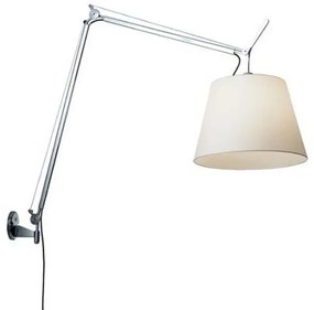 Tolomeo Mega Applique da Parete con Dimmer Ø320 Alu/Bianco - Artemide