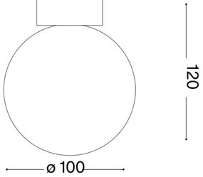 Ideal Lux - Applique a LED CARTA 1xG9/3W/230V diametro 10 cm bianco