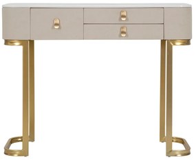 Consolle in beige-oro 40x100 cm Beauty - Mauro Ferretti