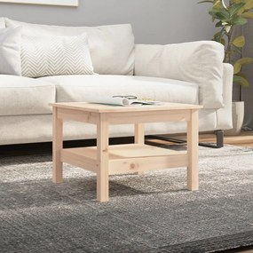 Tavolino da salotto 55x55x40 cm legno massello di pino