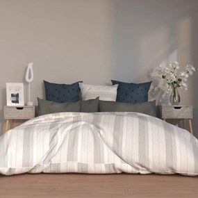 Comodini 2pz Grigio Cemento 40x40x56 Cm İn Legno Multistrato /