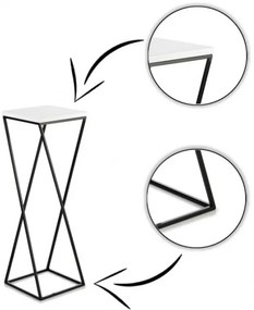 Portafiori LOFT 70x24 cm nero/bianco