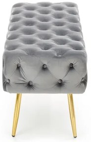 Panca trapuntata ATHENA 40x100 cm grigio/oro