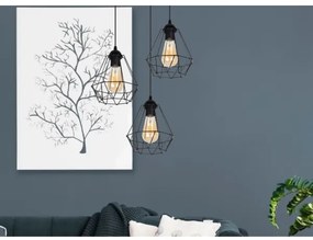 Lampadario a sospensione con filo DIAMENT 3xE27/60W/230V