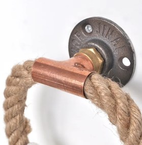 Porta asciugamani 16x16 cm beige/oro