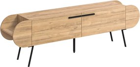 Tavolo TV in rovere naturale 195x57 cm Saluso - Marckeric
