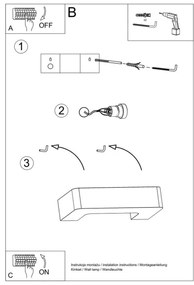 Applique MAGNET 1xE27/60W/230V bianco