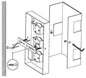 Eglo 94086 - Illuminazione LED da esterno RALORA 3xLED/2,5W/230V
