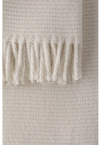 Plaid crema con contenuto di cotone , 140 x 180 cm Zen - Euromant