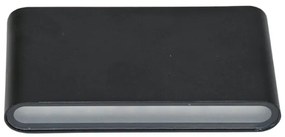 Ecolite ZFP12-CR - Applique a LED da esterno BRICK 2xLED/6W/230V IP65 nero