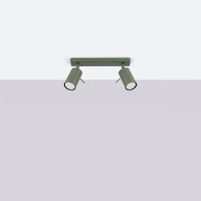 Sollux SL.1501 - Faretto RING 2xGU10/10W/230V verde