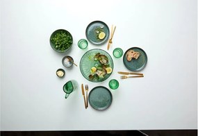 Piatto da portata in vetro verde ø 30 cm Kusintha - Bitz