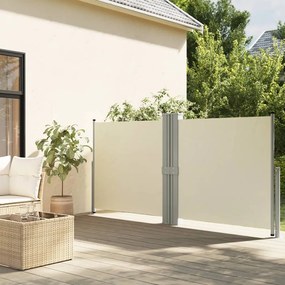 Tenda Da Sole Laterale Retrattile Crema 140x1200 Cm /