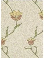 Morris & Co Carta da parati Garden Tulip - Russet/ Lichen