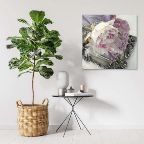 Quadro su tela, Fiore di rosa shabby chic