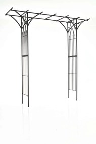 Arco Da Giardino Elegante: Rosenbogen Milano / Schwarz